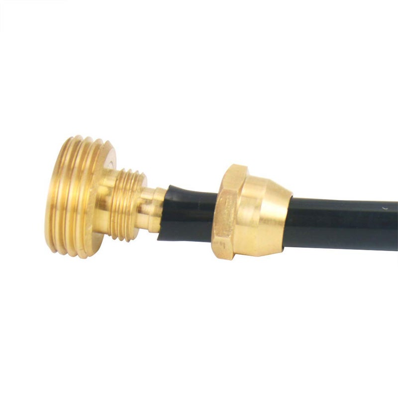 Gardeningwill 3Sets Brass 3/8" Garden Heavy Duty Hose Mender Repair End Replacement Male Female Connector - Image 2